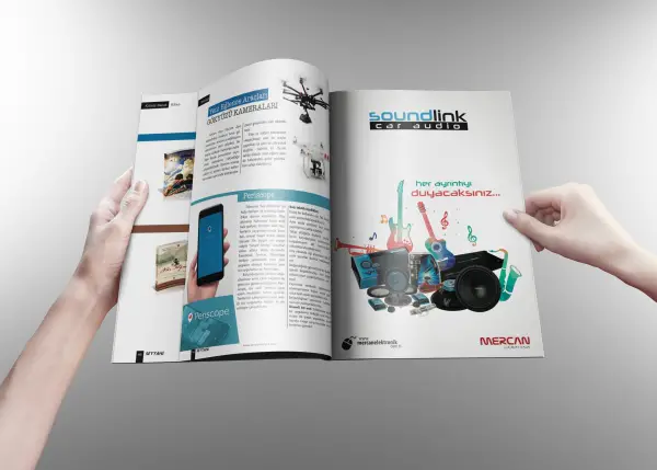 Mercan Elektronik Magazine Advertisement Design